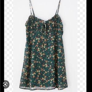 UO Daphne floral chiffon mini dress